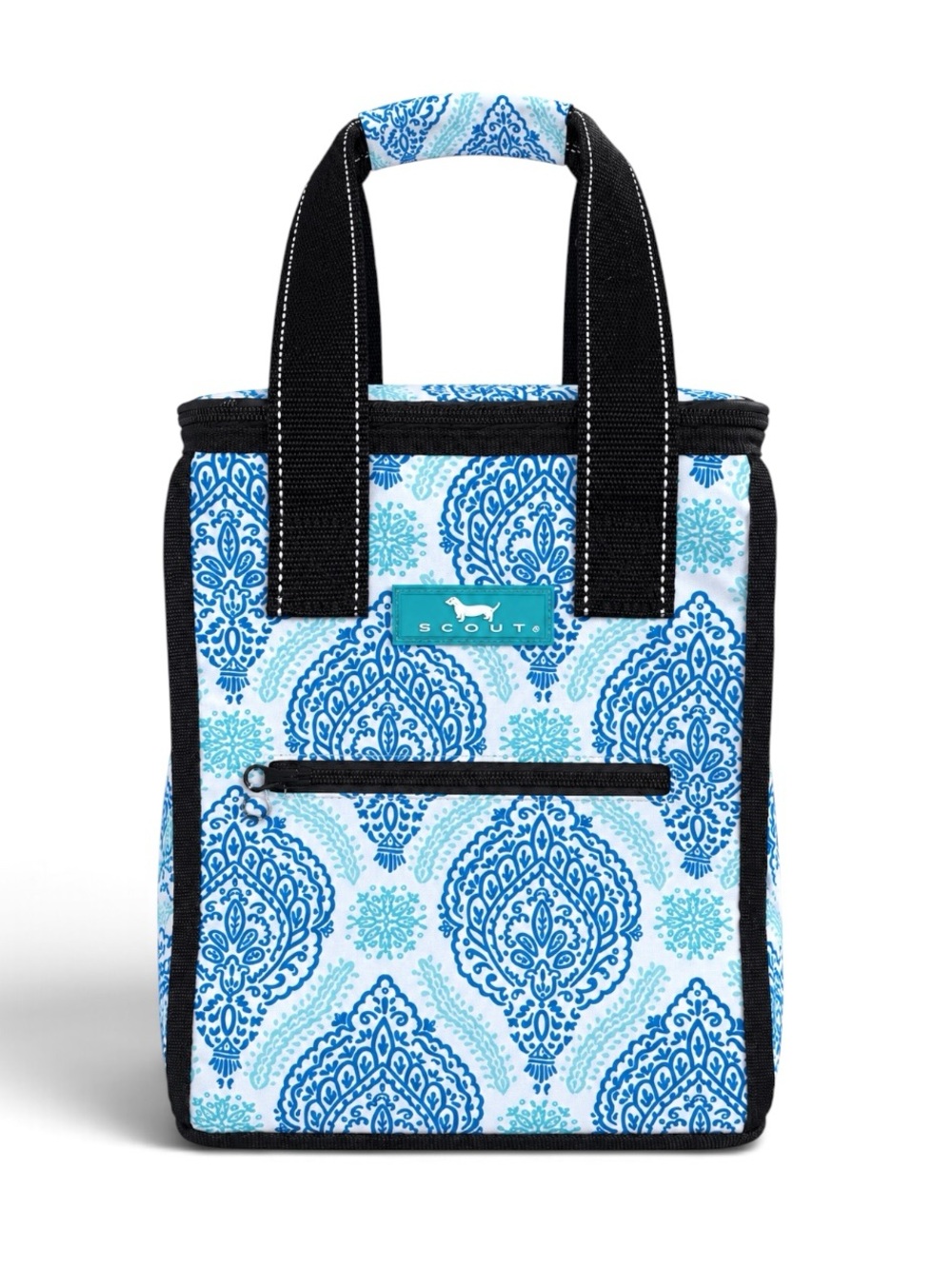 SCOUT Eloise Insulated Lunch Tote Cooler Bag Summer Paisley Blue White O/S